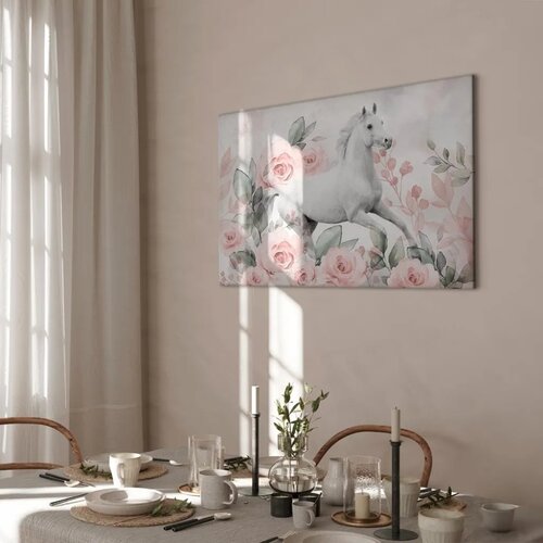  Slika - Gallop Among the Roses (1 Part) Wide 120x80 Na talijanskom platnu Slike