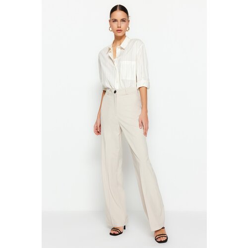 Trendyol Pants - Beige - Wide leg Cijene