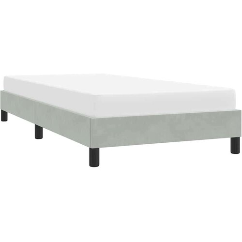  Okvir kreveta bez madraca svijetlo sivi 80x220 cm bar&amp;scaron;un Slike