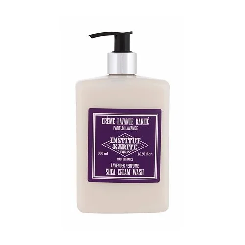 Institut Karite shea cream wash lavender čistilna in osvežilna krema za prhanje 500 ml za ženske