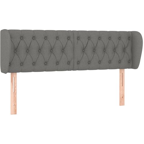 Maison Chic Vzglavna omarica - Nočna omarica - Posteljna omarica z u&scaron;esi temno sivo 163x23x78/88 cm blago, (21709667) Cene