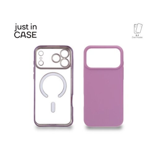 Just In Case 2u1 Extra case MAG MIX PLUS paket maski za telefon za iPhone 17 Pro Max LjUBIČASTI ( MAGPL124PR ) Cene