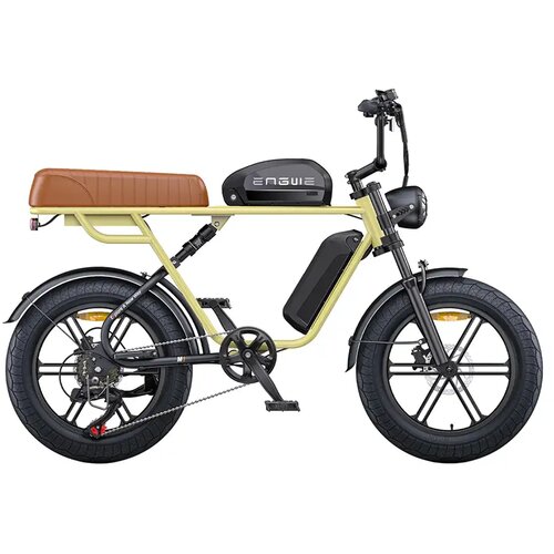 ENGWE M1 E-kolo v slogu motocikla 48 V 13 Ah+15,6 Ah 250 W 65 Nm navora za dvojno osebo - rumena, (21668445) Cene