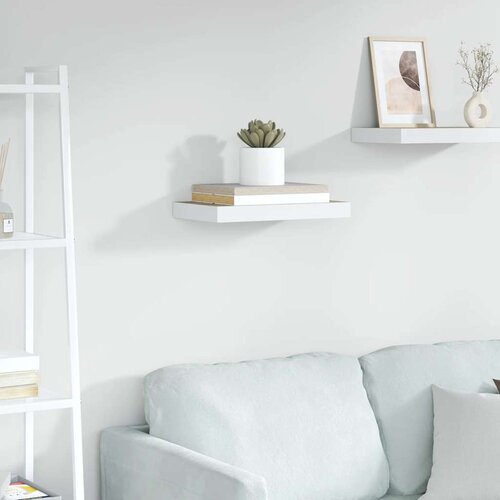  Plutajuća zidna polica boja hrasta i bijela 40x23,5x3,8 cm MDF Cijene