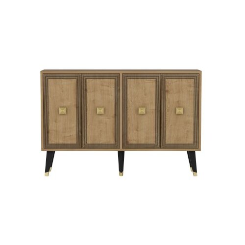 Woody Fashion ansel - sapphire oak, gold sapphire oakgold console Cene