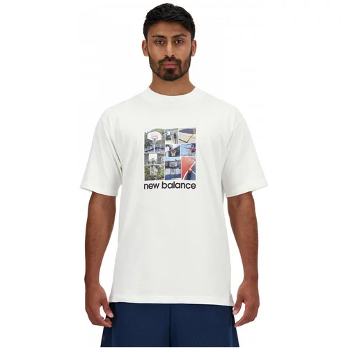 New Balance Majice & Polo majice Hoops graphic t-shirt Bela