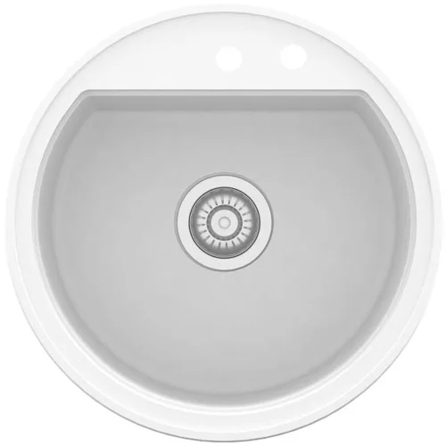 Sink Solution OKROGLO KORITO LUMINA 10 (VE� BARV)-Bela