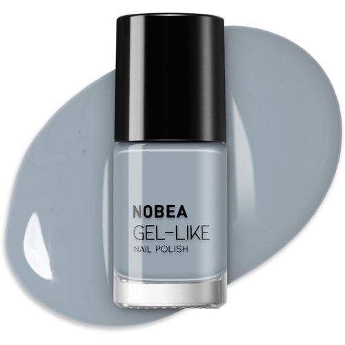 NOBEA Day-to-Day Gel-like Nail Polish lak za nohte z gel učinkom odtenek Cloudy grey #N10 6 ml Slike