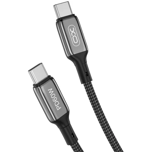 XO Kabel USB-C na USB-C NB-Q180B 1m 60W črn, (20441923)