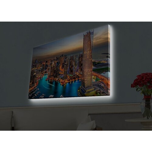 Wallity Slika sa LED osvetljenjem 4570HDACT-082, 45x70 cm Cene