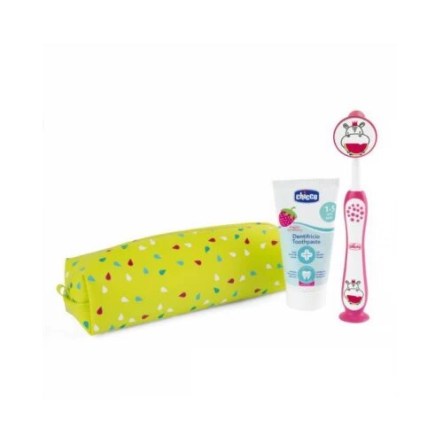 Chicco SET ZA PRANJE ZUBA 36M+,HIPPO Cene