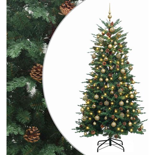 Umjetno božićno drvce s kuglicom 240 cm 300 LED lampica Slike