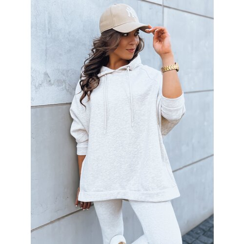 DStreet Women&amp;#039;s set of leggings and sweatshirts LUNAR LUXE light beige Slike