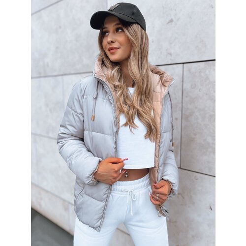 DStreet Dwustronna puchowa kurtka damska VICTORIA SNUG szara Slike