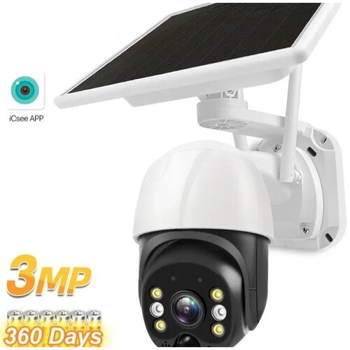  solarna wifi ptz kamera 1080p 3MPX sa 6 baterija i icsee aplikacijom Cene