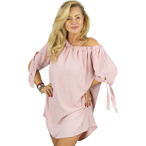 Pri HISPANKA tunic uncovered shoulders mini dress MARIOLA Cijene
