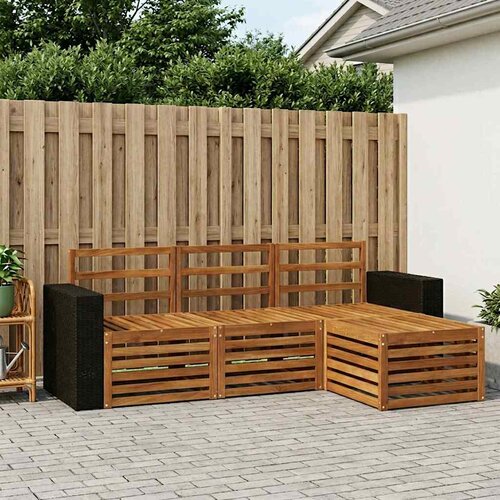  Set vanjskih sofa 4 kom. Prirodna Cijene