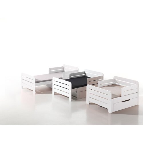 Vipack Bijeli sustav za odlaganje ispod kreveta Jumper White, &amp;scaron;irina 130 cm Slike