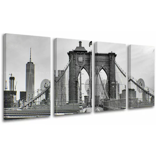  Slike na platnu 4-delne GRADOVI - NEW YORK ME114E40 (moderne)