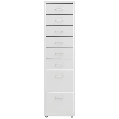  Mobilni ormarić za spise sivi 28 x 41 x 109 cm metalni Slike