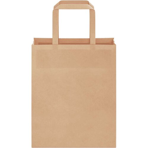 VidaXL Papirnate vrečke 50 kosov z ročaji rjave barve 18x8x22 cm Slike