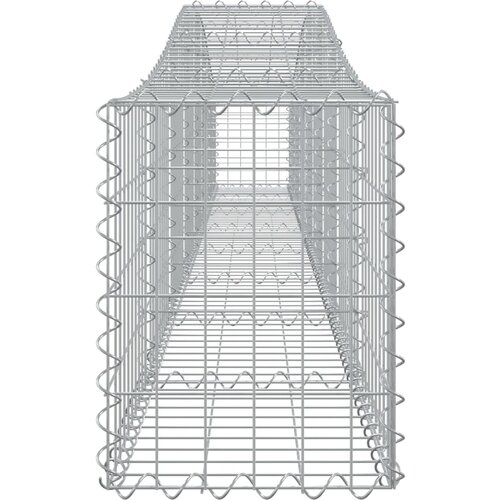  Lučne gabionske ko&amp;scaron;are 15kom 400x30x40/60 cm pocinčano željezo Slike