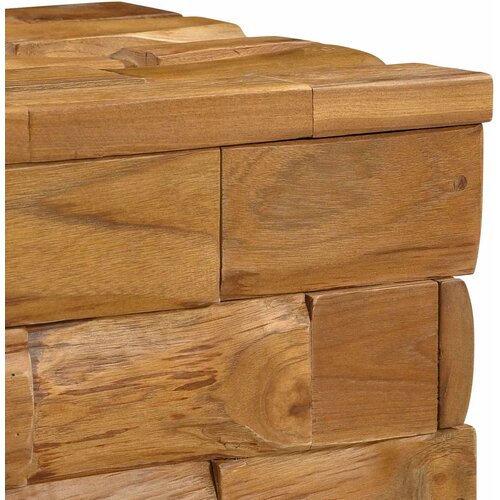  Stolica za Skladi&amp;scaron;tenje Smeđa 40 x 40 x 45 cm Čvrsto teak drvo Slike