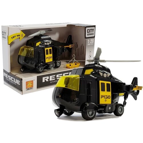  Helikopter za igru sa zvučnim i svjetlosnim efektima 1:20 - crno/žuti Cene