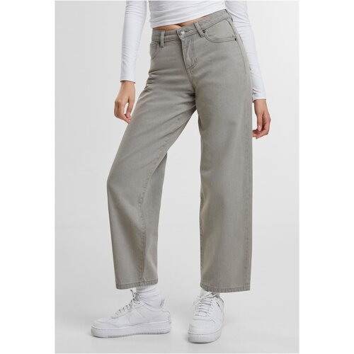 Urban Classics Women's jeans with high waist 90's grey Cene