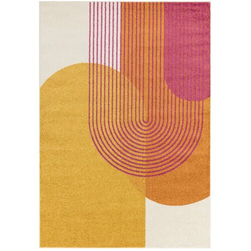 Asiatic Carpets Žuti /narančasti tepih 120x170 cm Muse Orange Retro – Cijene