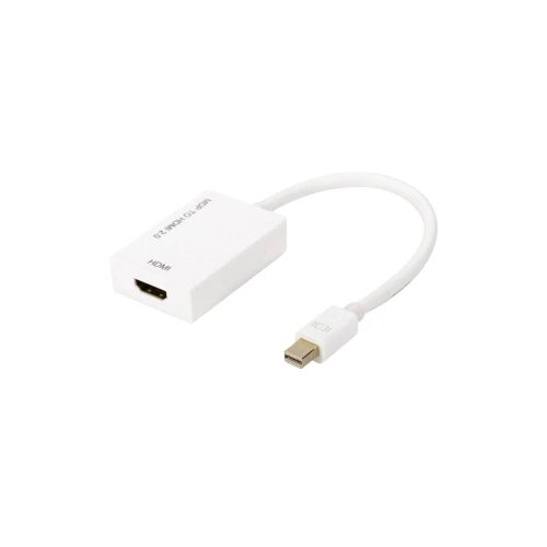 Digitus HDMI Adapter [1x Muški konektor Mini DisplayPort - 1x Ženski konektor HDMI] Bijela Sa zaštitom, Podržava HDMI, Ultra HD (4k) HDM Cijene