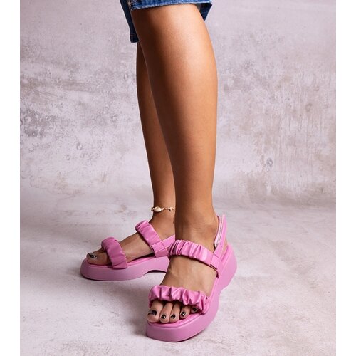 Gemre Pink thick-soled sandals Dashi Cene