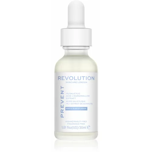 Revolution Prevent Gentle Blemish Serum 1% Salicylic Acid + Marshmallow Extract serum proti kožnim nepravilnostim 30 ml za ženske