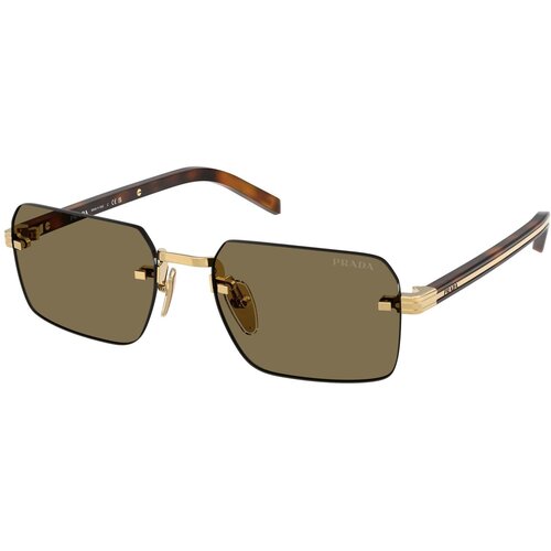 Prada PRD55S 5AK90F ONE SIZE (55) Zlata/Rjava Slike
