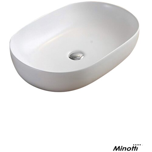 Minotti nadgradni lavabo za kupatilo mat beli 60x41,5cm Slike