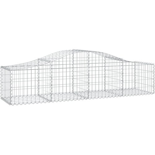  Lučne gabionske ko&amp;scaron;are 18 kom 200x50x40/60 cm pocinčano željezo Slike