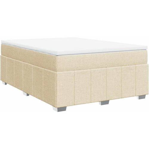 Maison Chic Box spring postelja - Vzmetna postelja z vzmetnico krem 140x190 cm blago SL18023, (21885089) Cene