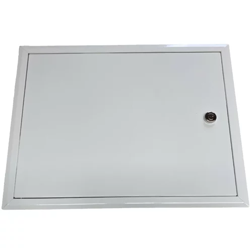 VAFRA revizijska vrata za vodomere (300 x 400 mm, pocinkana pločevina, bele barve)
