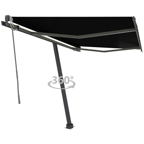 vidaXL prostostoječa avtomatska tenda 350x250 cm antracitna Cene
