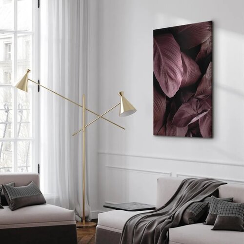  Slika - Velvet Leaves (1 Part) Vertical 80x120 Slike