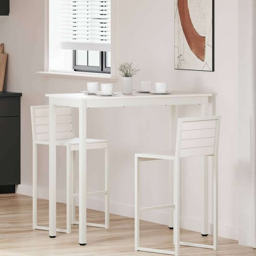 Barska miza Bela 110 x 55 x 105 cm Masivno borovo les, (5000268905) Cene