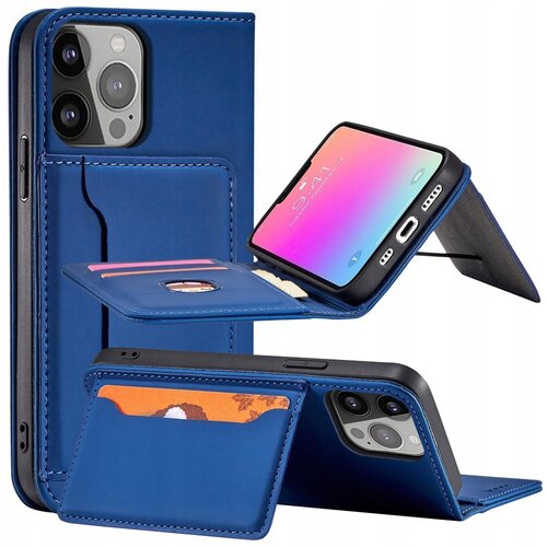 HURTEL MAGNET CARD CASE ETUI OBUDOWA PLECKI DO SAMSUNG GALAXY S23 ULTRA NIEBIESKIE, (21896801) Cene