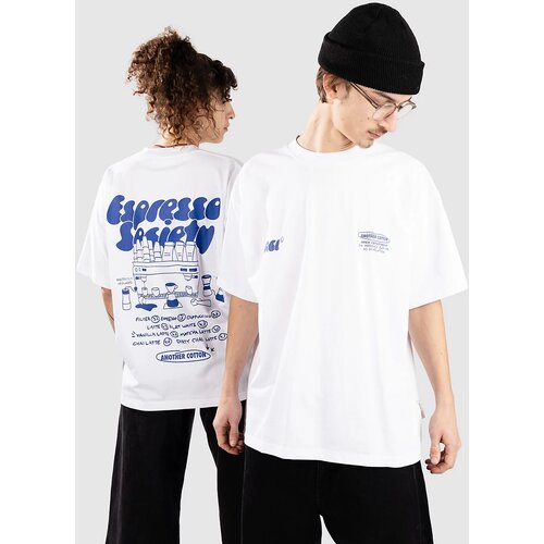 Another Cotton Lab Espresso Society T-shirt white Cene