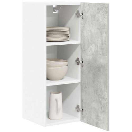  ormarić s pohranom Beton siva i bijela 30 x 31 x 80 cm Slike
