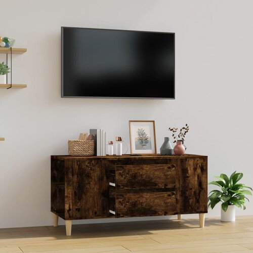 TV ormarić boja hrasta 102x44,5x50 cm konstruirano drvo Slike