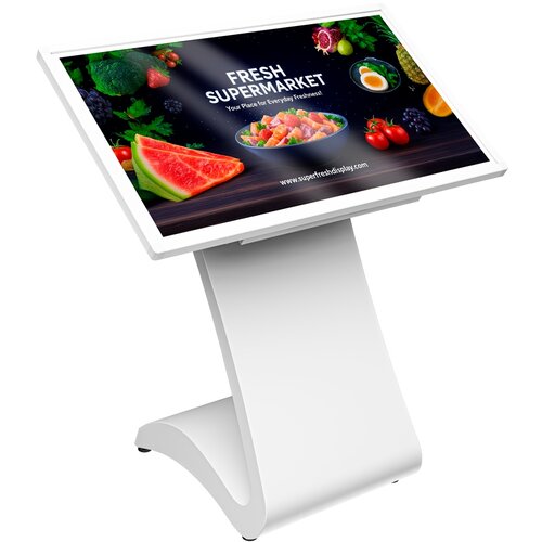 PRESTIGIO SOLUTIONS IDS Indoor Totem Tilted 43 inches, 4K (3840x2160), Android 11: RK3399B/4GB/64GB, IR10TP, Power Plug EU. PSTI43A1S1 Slike