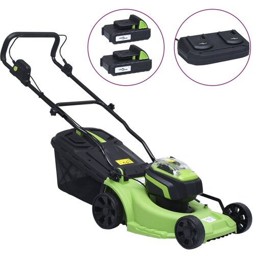 vidaXL Brezžična kosilnica z dvema baterijama 20V 2000 mAh, (20982041) Cene