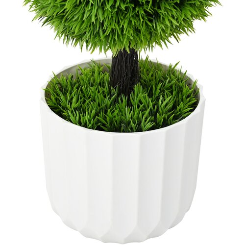 VidaXL Umetna rastlina Topiary bor s posodo 24x90 cm Zelena Slike