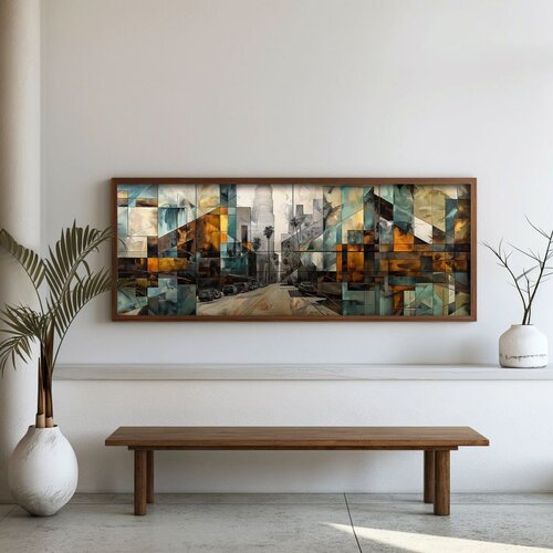 WALLXPERT FAH102-120 Multicolor Decorative Framed MDF Painting Cene