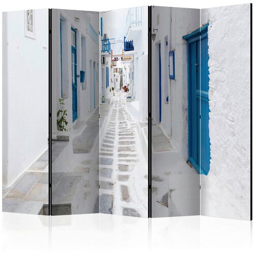 Artgeist PARAVAN 225/172/3 cm bela, svetlo modra Slike
